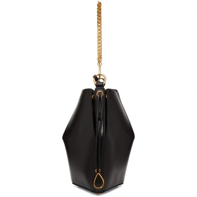 Shop Alexander Mcqueen Black Chain Bucket Bag In 1000 Black