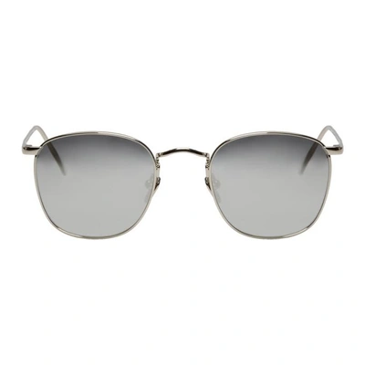 Shop Linda Farrow Luxe Silver 479 C2 Sunglasses In White Gold