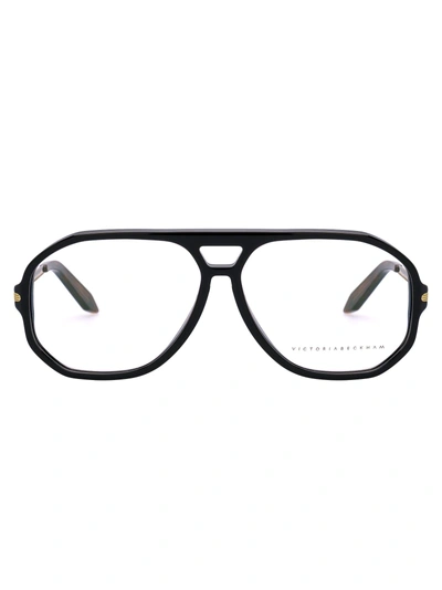 Shop Victoria Beckham Oversize Frame Glasses In Black