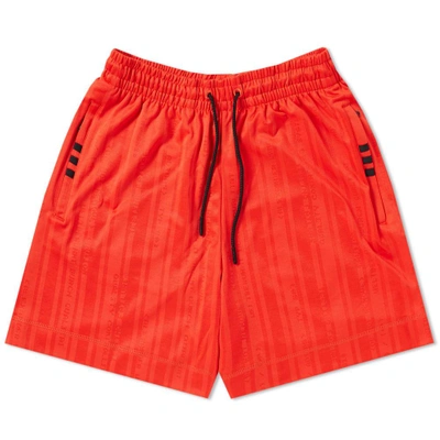 Shop Adidas Originals By Alexander Wang Soccer Short In Red