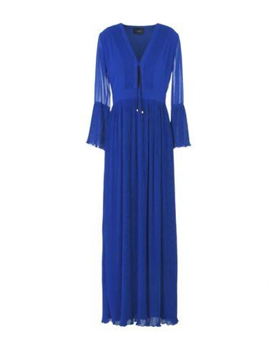 Shop Atos Lombardini Long Dresses In Blue