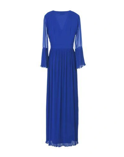 Shop Atos Lombardini Long Dresses In Blue