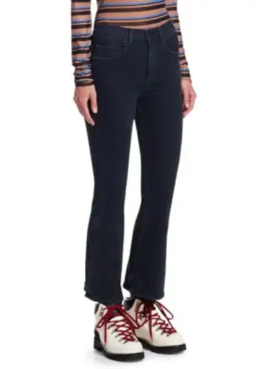 Shop Proenza Schouler Cropped Flare Jeans In Stone Washed Blue