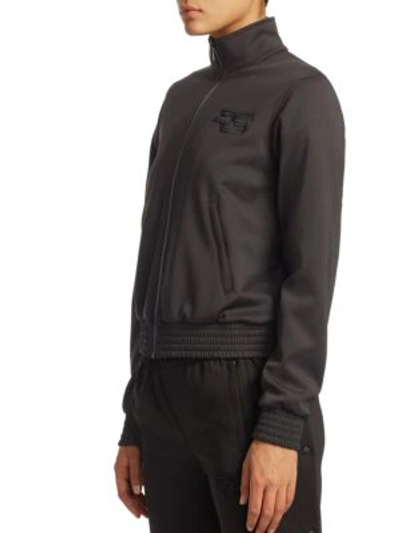 Shop Proenza Schouler Jersey Track Jacket In Black