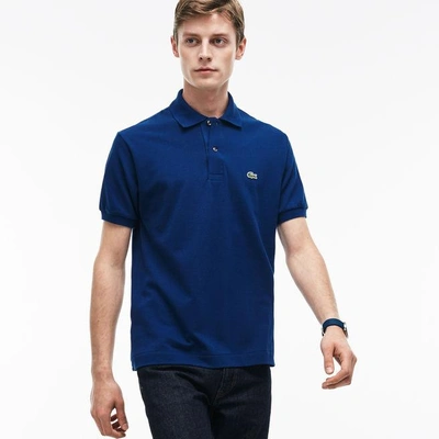 Lacoste Men's Classic Fit L.12.12 Original Piqué Polo - M - 4 In Blue