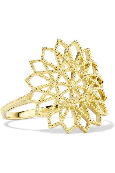 Shop Grace Lee Lace Deco Vi 14-karat Gold Ring