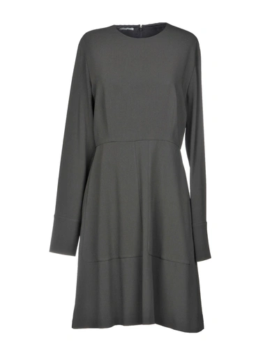 Shop Stella Mccartney Short Dress In Grey