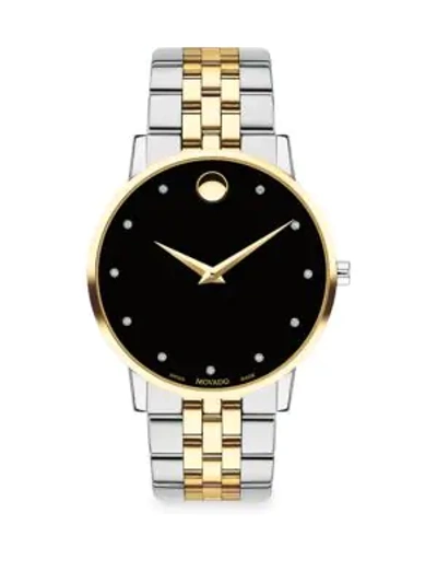 Shop Movado Museum Classic Watch In Black