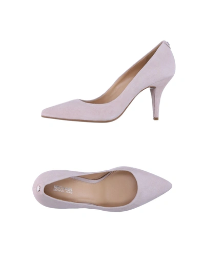 Shop Michael Michael Kors Pump In Light Grey