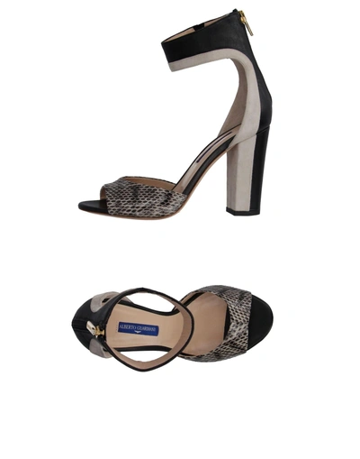 Shop Alberto Guardiani Sandals In Light Grey
