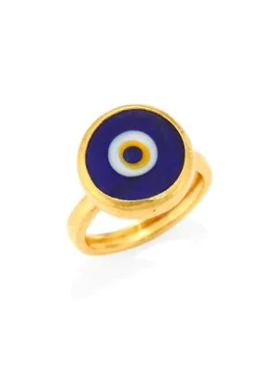 Shop Gurhan Evil Eye 24k Yellow Gold Ring