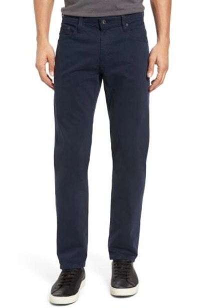 Shop Ag Tellis Sud Modern Slim Stretch Twill Pants In Night Sea