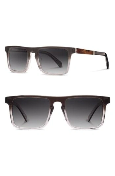 Shop Shwood 'govy 2' 52mm Polarized Sunglasses - Fog/ Elm/ Grey