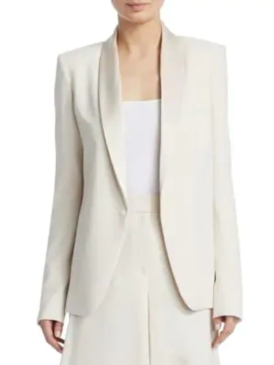 Shop Theory Fluid Shawl Blazer In Shell White