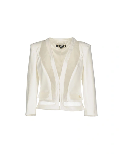 Shop Elisabetta Franchi Suit Jackets In White