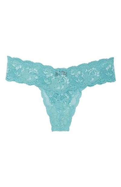 Shop Cosabella 'never Say Never Cutie' Thong In Dusty Turquoise