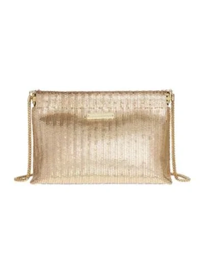 Shop Loeffler Randall Collette Hinged Pouch In Gold