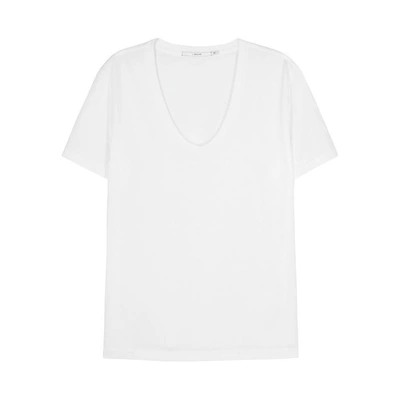 Shop J Brand Johnny White Pima Cotton T-shirt