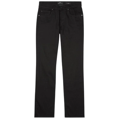 Shop 7 For All Mankind Slimmy Luxe Performance Slim-leg Jeans In Black