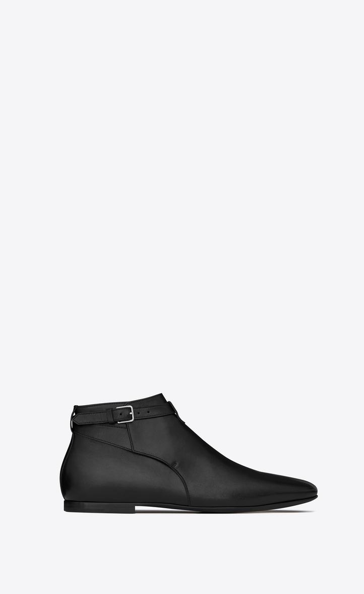 saint laurent leather jodhpur boots