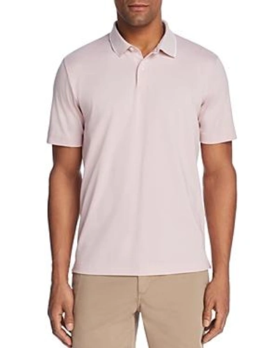 Shop Theory Standard Tipped Regular Fit Polo Shirt - 100% Exclusive In Petal/white