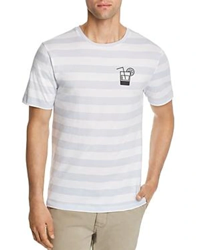Shop Sovereign Code Cove Striped Tee In Light Blue Stripe