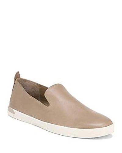 Shop Vince Women's Vero Leather Slip On Sneakers In Warm Taupe