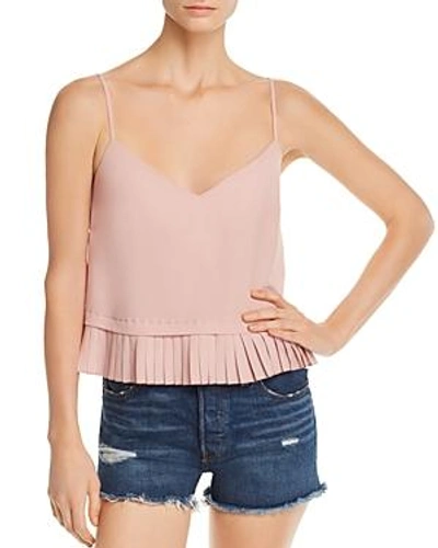 Shop French Connection Pleated Peplum Cami In Venetian Pink