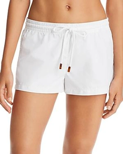 Shop Vilebrequin Fiona Swim Cover-up Shorts In White