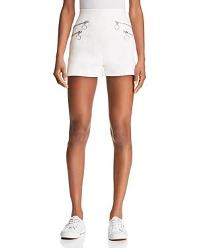 Shop C/meo Collective Elation Zip Shorts In Ivory