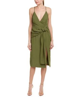 tie front midi dress