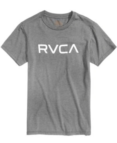 Shop Rvca Men's Logo-print T-shirt In Grey