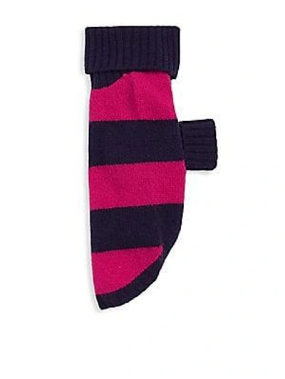 Shop Polo Ralph Lauren Wool & Cashmere Striped Dog Sweater In Pink