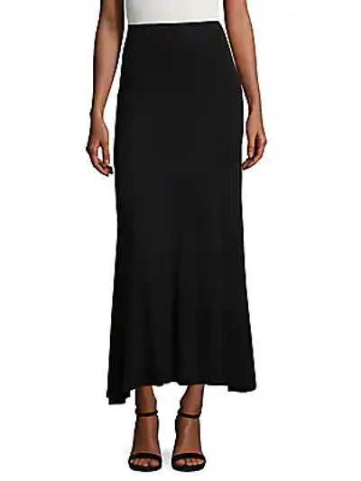 Shop Karen Kane Flared Maxi Skirt In Black