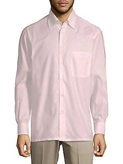Shop Brioni Casual Cotton Button-down Shirt In Light Pink
