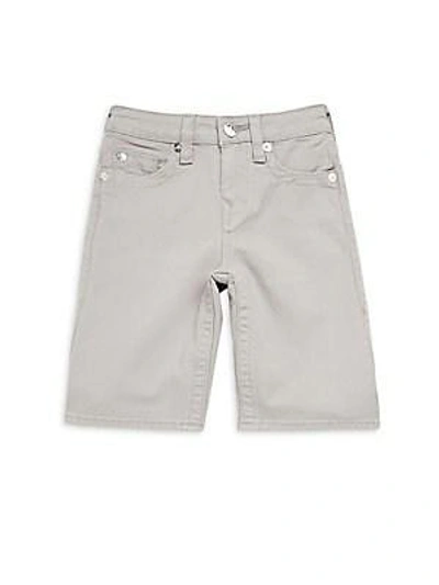 Shop True Religion Boy's Casual Shorts In Grey White