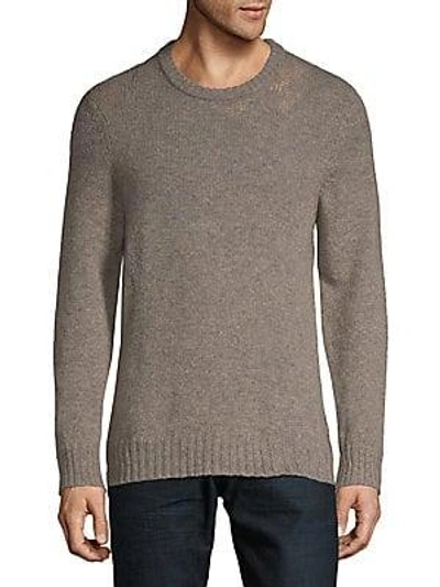 Shop Maison Margiela Wool Crewneck Sweater In Grey