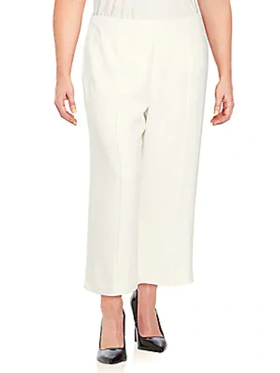 Shop Rachel Rachel Roy Plus Plus Flat Front Style Pants In White