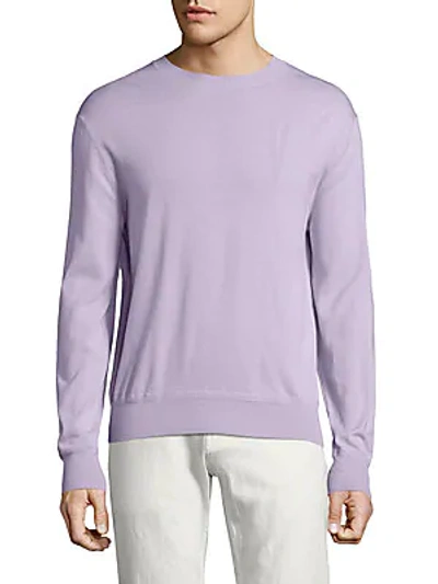 Shop Vilebrequin Textured Crewneck Sweater In Lavender