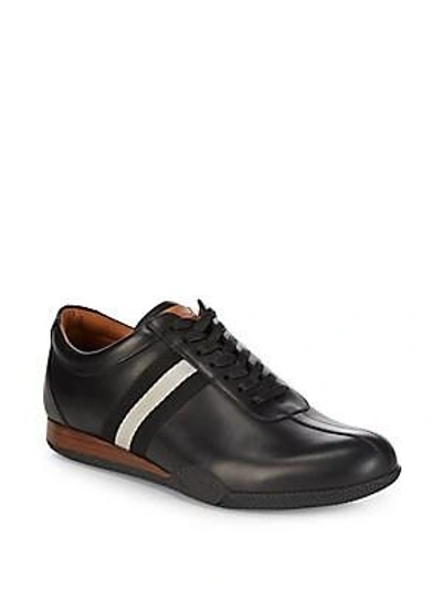 Shop Bally Frenz Lace-up Leather Sneakers In Black