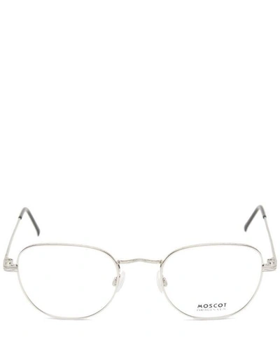 Shop Moscot Zev Metal Optical Frames In Silver