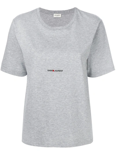 Shop Saint Laurent Mid Logo T-shirt