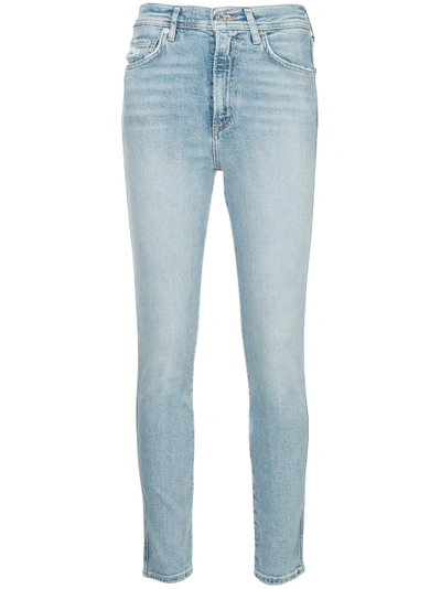 Shop Agolde Roxanne Skinny Jeans - Blue