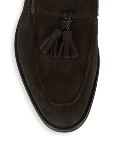 Shop Bruno Magli Fabio Tassel Leather Loafers In Cognac