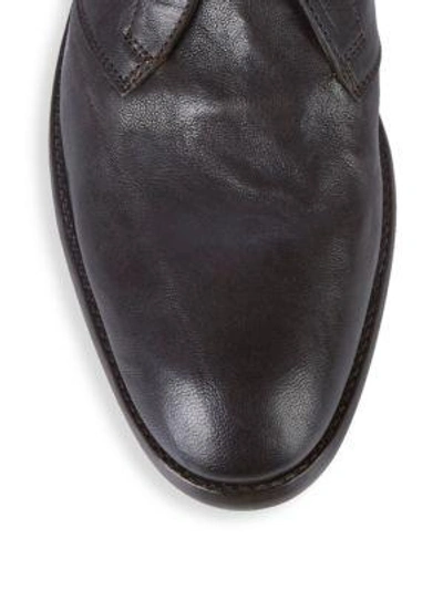 Shop John Varvatos Sullivan Chukka Leather Boots In Dark Brown