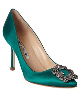 manolo blahnik hangisi 90 satin pump
