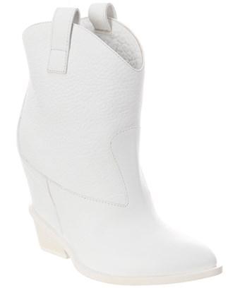 Giuseppe Zanotti Leather Cowboy Boot In White | ModeSens