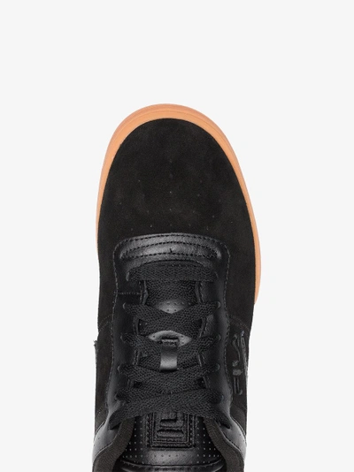 Shop Liam Hodges X Fila Black And Brown Original Fitness Suede Sneakers