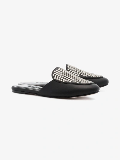 Shop Newbark Black Liza Studded Leather Loafers