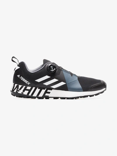 Shop Adidas X White Mountaineering Adidas By White Mountaineering Black Terrex Two Boa Lace-up Sneakers